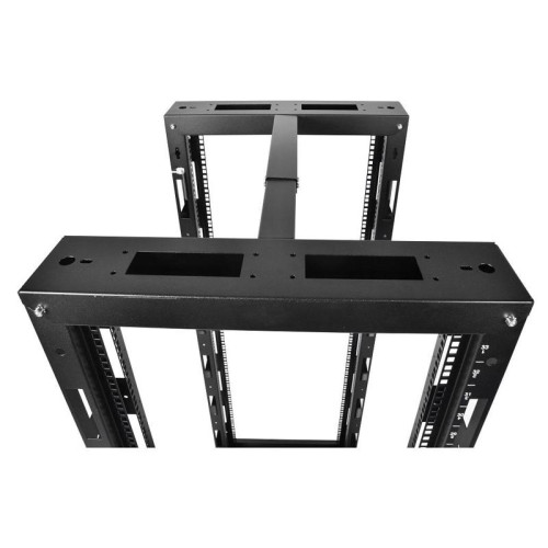 Стойка двухрамная ЦМО СТК-42.2-9005 42U 620ммX800мм направл.под закл.гайки 350кг черный