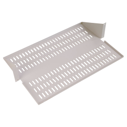 Полка для стойки усиленная под аккумулятор с центральным креплением, глубина 400 мм, цвет черный