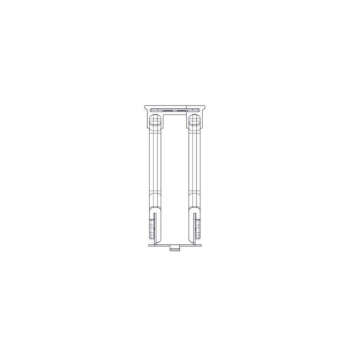 Horizontal cable organizer Systeme Electric, Excelente series, 1U, plastic fingers, with cover