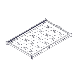 Выдвижная полка Systeme Electric, серия Uniprom, 1U, 650мм, до 45кг