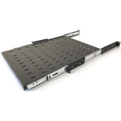 Полка выдвижная Hyperline TSS3-800-RAL9004 1U нагр.:20кг. 19