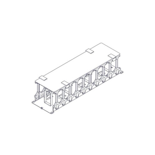 Horizontal Cable Organizer Excelente Series 3U Plastic Fingers