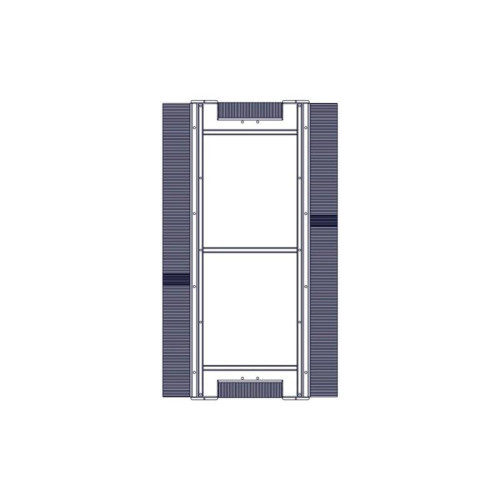 Bottom panel for cabinets of the Uniprom series, with cable entries, 600x1070mm