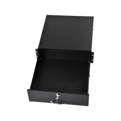 Полка (ящик) для документации 3U, цвет черный