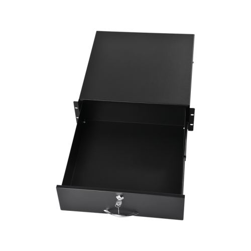 Полка (ящик) для документации 3U, цвет черный