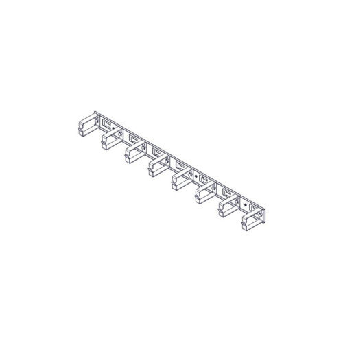 Вертикальный кабельный организатор Systeme Electric, серия Uniprom, 2x8 колец, цвет черный