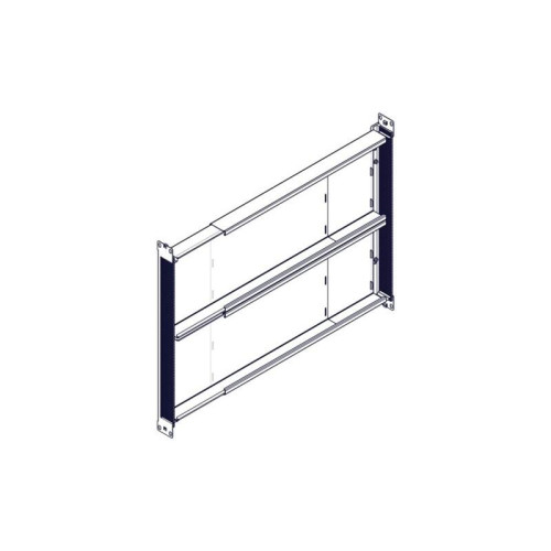 Longitudinal cable channel for cabinets of the Uniprom series, 1U, black