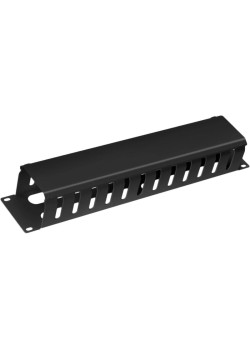 Кабельный органайзер горизонтальный Cabeus JB07-2U-BK гребенка 2U шир.:19
