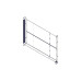 Longitudinal cable channel for cabinets of the Uniprom series, 1U, black