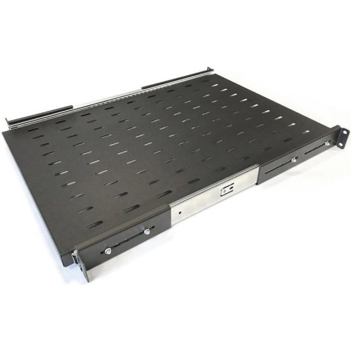 Полка выдвижная Hyperline TSS3-800-RAL9004 1U нагр.:20кг. 19