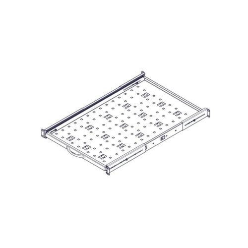 Выдвижная полка Systeme Electric, серия Uniprom, 1U, 650мм, до 45кг