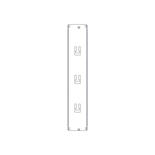 Horizontal Cable Organizer Uniprom Series, 2U, Steel Rings