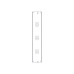 Horizontal Cable Organizer Uniprom Series, 2U, Steel Rings