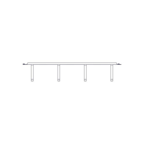 Horizontal Cable Organizer Uniprom Series, 2U, Steel Rings