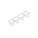 Horizontal Cable Organizer Uniprom Series, 2U, Steel Rings