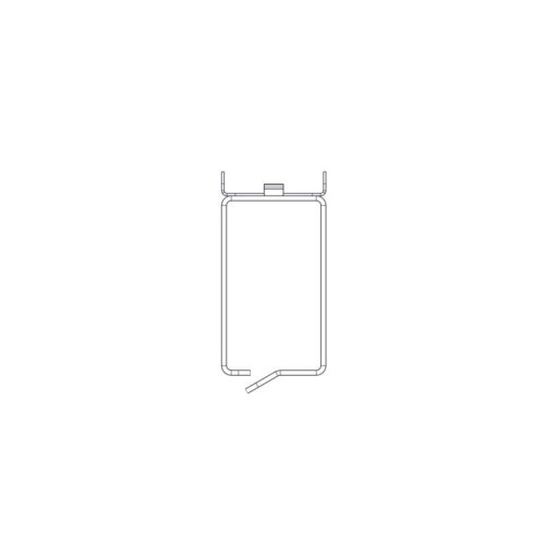 Горизонтальный кабельный организатор Systeme Electric, серия Uniprom, 1U, стальные кольца