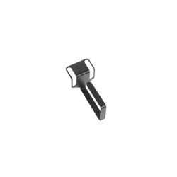 Органайзер кабельный одинарный изгонутый, цвет черный