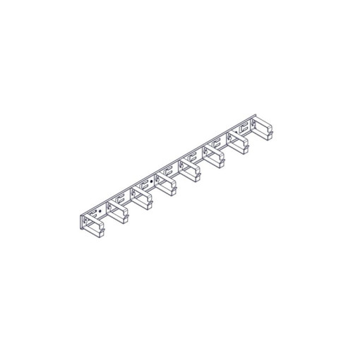 Вертикальный кабельный организатор Systeme Electric, серия Uniprom, 2x8 колец, цвет черный