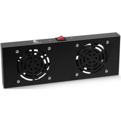 Модуль вентиляторный Cabeus (TRAY-FAN2-BK) 2 вент. черный
