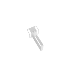 Органайзер кабельный одинарный изгонутый