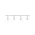 Horizontal Cable Organizer Uniprom Series, 2U, Steel Rings, 2 Rows