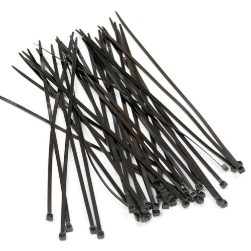 Аксессуары к шкафам и стойкам Hyperline GT-250IBC Стяжка нейлоновая неоткрывающаяся, безгалогенная (halogen free), 250x3.6 мм, полиамид 6.6, -40°C - +85°C, черная, (100 шт)