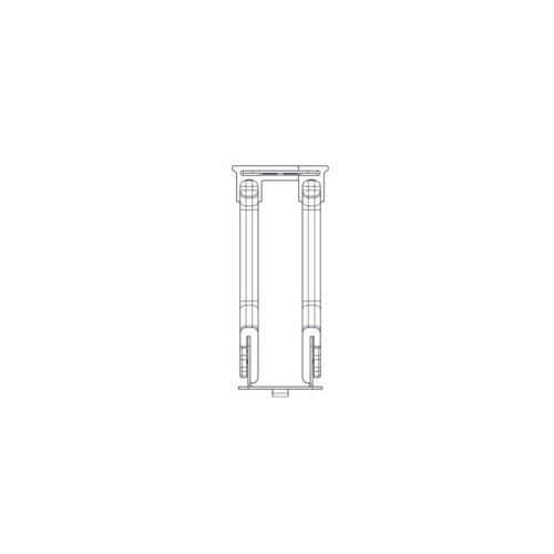 Horizontal cable organizer Systeme Electric, Excelente series, 1U, plastic fingers, with cover