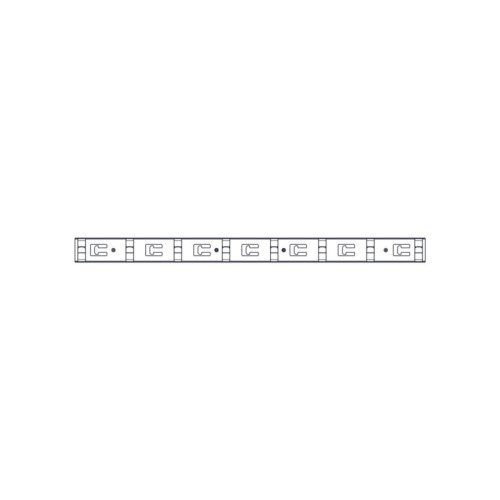 Вертикальный кабельный организатор Systeme Electric, серия Uniprom, 2x8 колец, цвет черный