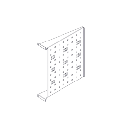 Фиксированная полка Systeme Electric, серия Uniprom, 2U, 450мм, до 15кг