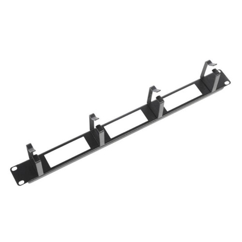 Кабельный органайзер горизонтальный ЦМО ГКО-О-4.62-9005 односторонний кольца 1U шир.:19