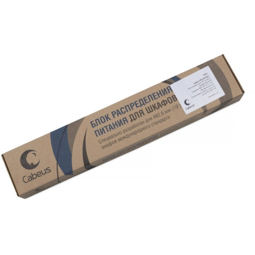Блок распределения питания Cabeus PDU-8I-2IEC гор.размещ. 8xC13 10A IEC-320-C14 2м
