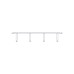 Horizontal Cable Organizer Uniprom Series, 2U, Steel Rings