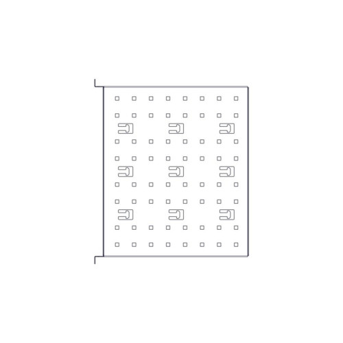 Фиксированная полка Systeme Electric, серия Uniprom, 2U, 450мм, до 15кг