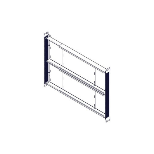 Longitudinal cable channel for cabinets of the Uniprom series, 1U, black