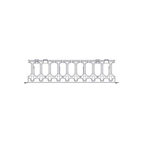 Horizontal Cable Organizer Excelente Series 3U Plastic Fingers