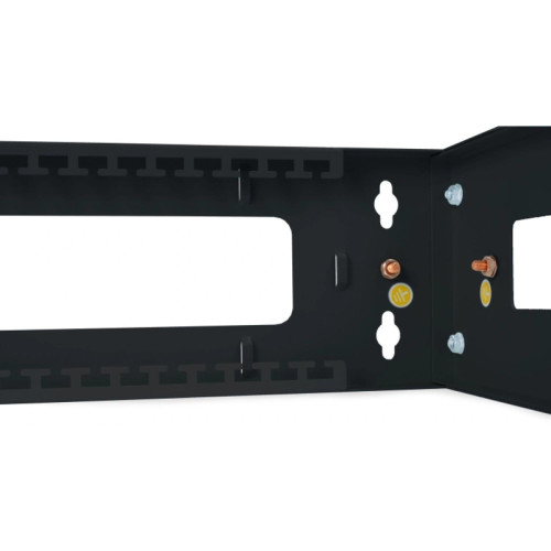 Кронштейн телекоммуникационный Cabeus NC-3U-BK настен. регул.глуб. 3U 19