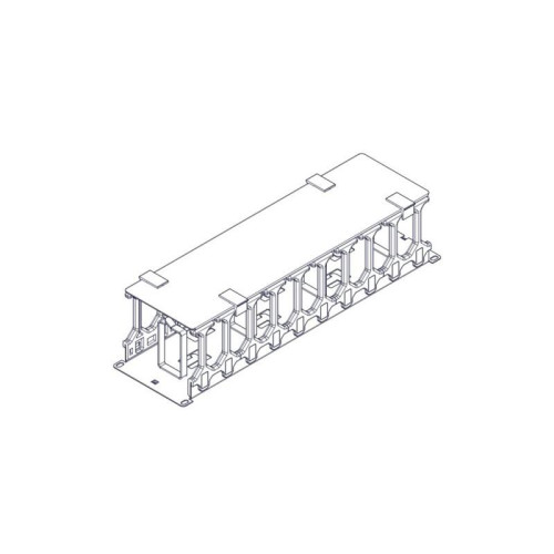 Horizontal Cable Organizer Excelente Series 3U Plastic Fingers