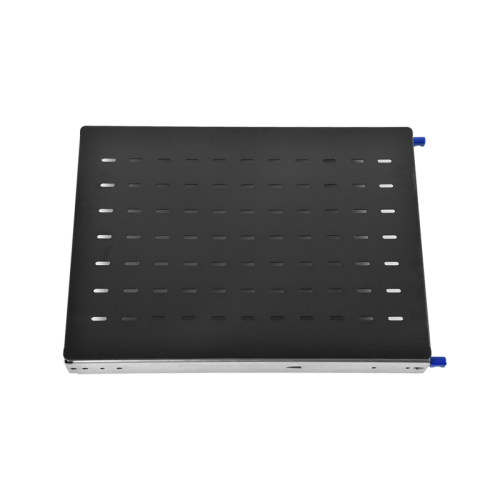 Полка усиленная с телескопическими направляющими грузоподъёмностью 150 кг глубина 620 мм чёрный