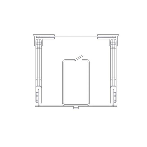 Horizontal Cable Organizer Excelente Series 3U Plastic Fingers