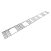 Вертикальный кабельный органайзер в шкаф, ширина 150 мм 48U Вертикальный кабельный органайзер в шкаф, ширина 150 мм 48U