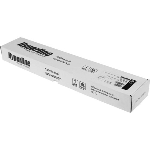 Кабельный органайзер горизонтальный Hyperline CM-1U-ML односторонний кольца 1U шир.:19