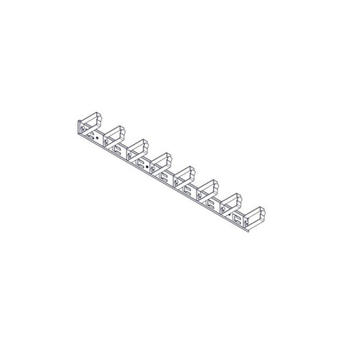 Вертикальный кабельный организатор Systeme Electric, серия Uniprom, 2x8 колец, цвет черный