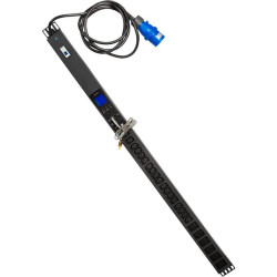 Блок распределения питания Lanmaster TWT-PDVMT1-6X18-32A верт.размещ. 6xC19 18xC13 с мониторингом 32A IEC 309 3м