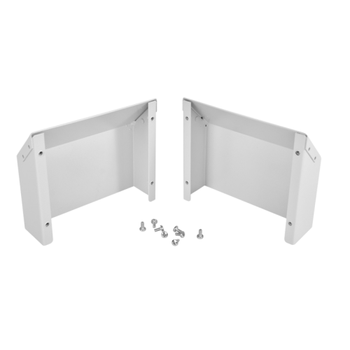 Оцинкованные козырьки защитные для вент. фильтра D125 в шкафы ШТВ-НЭ компл. Т1 глубиной 250, 300 мм