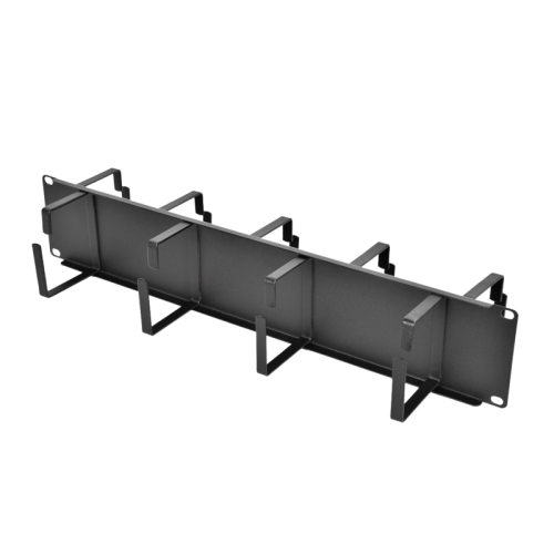 Горизонтальный кабельный органайзер двусторонний 19