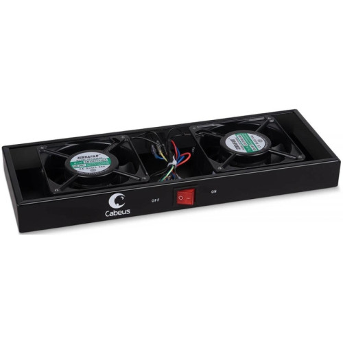 Модуль вентиляторный Cabeus (TRAY-FAN2-BK) 2 вент. черный Модуль вентиляторный Cabeus (TRAY-FAN2-BK) 2 вент. черный