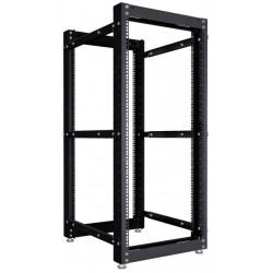 Стойка двухрамная NTSS NTSS-2POR24U/600-1000-BL 24U 550ммx1000мм 600кг черный