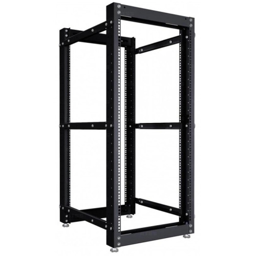 Стойка двухрамная NTSS NTSS-2POR24U/600-1000-BL 24U 550ммx1000мм 600кг черный