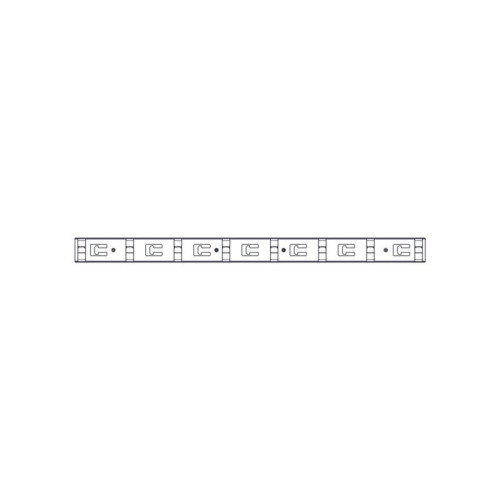 Вертикальный кабельный организатор Systeme Electric, серия Uniprom, 2x8 колец, цвет черный