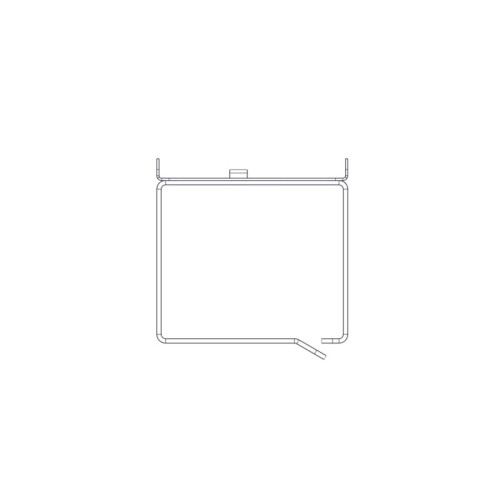 Horizontal Cable Organizer Uniprom Series, 2U, Steel Rings